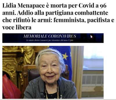 2020 12 07 Lidia Menapace