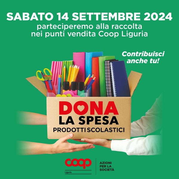 2024 09 14 Dona la spesa per la scuola FB